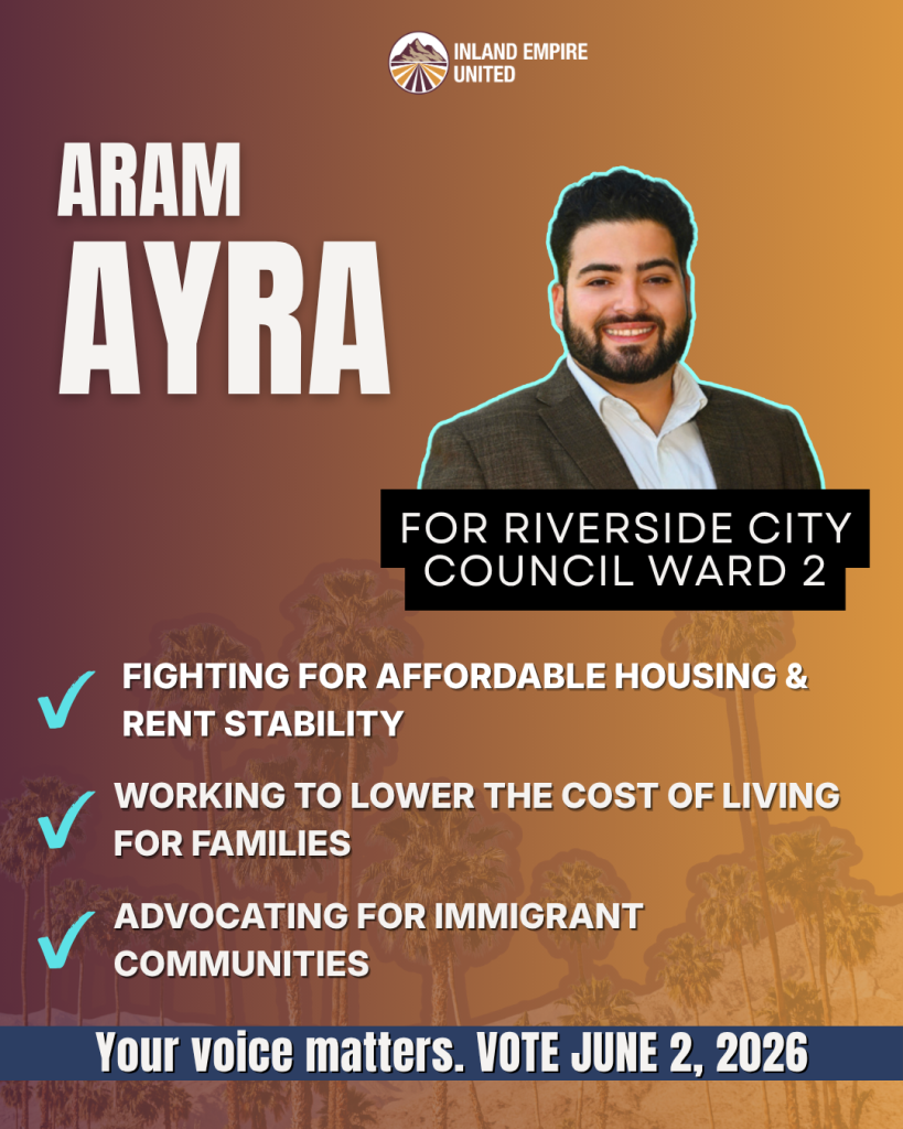 aram ayra for riverside city council ward 2